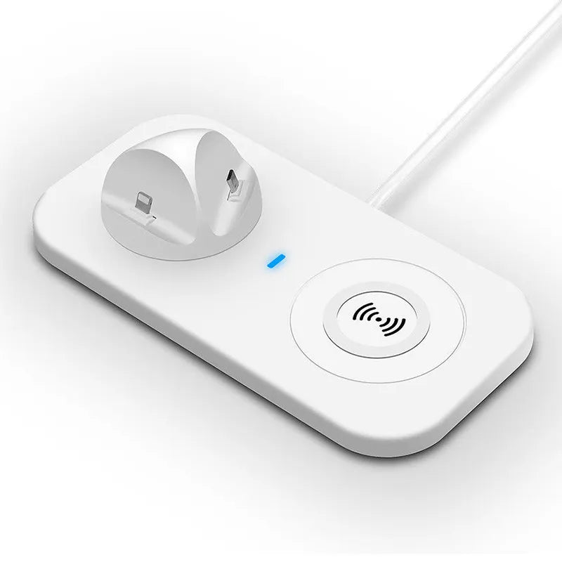 4 In 1 Wireless Charger, Portable Wireless Charging Station, Universal Charging Dock Station, Multi Jack Wireless Charger Stand, Wireless Charger For IPhone Android Airpods Smart Watch, Mobile Accessories Gadget 4 In 1 Wireless Charger, Portable Wireless Charging Station, Universal Charging Dock Station, Multi Jack Wireless Charger Stand, Wireless Charger For IPhone Android Airpods Smart Watch, Mobile Accessories Gadget